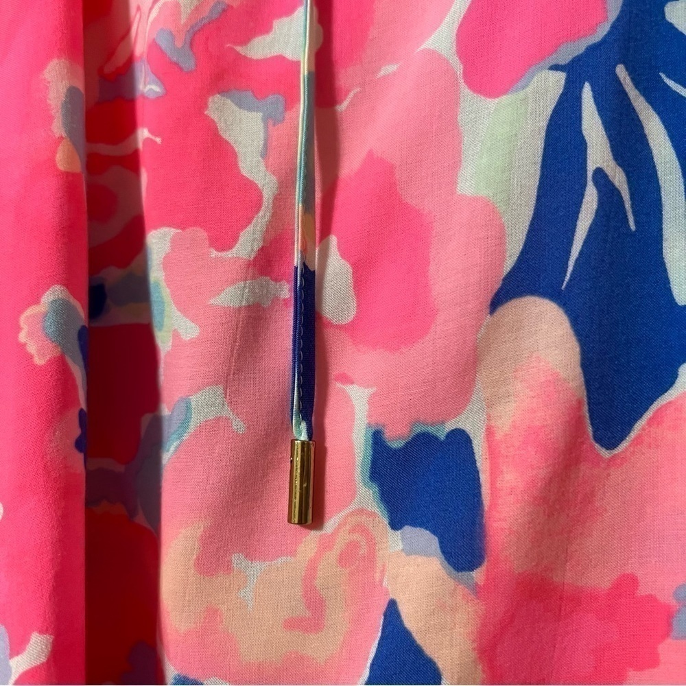 Lilly Pulitzer | Willa Top Playa Hermosa Floral Popover Blouse Size S - Picture 8 of 14